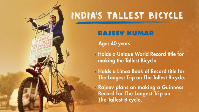 India's Tallest Cycle