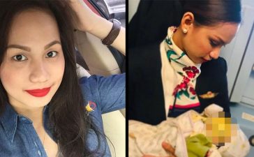Air Hostess Breastfeeds Passengers Child