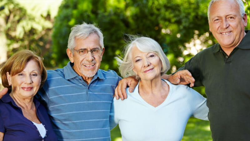 Couple of grandparents happy picture