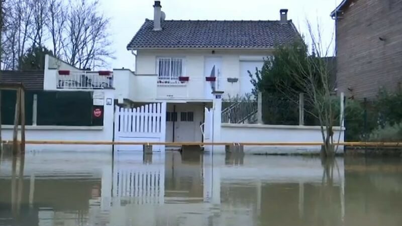 Houses Flooded In Paris