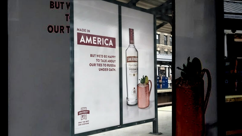 Smirnoff vodka advertisement