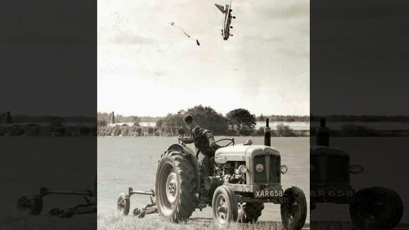 Test Pilot George Ejects From His Plane After Losing Of Control Over It