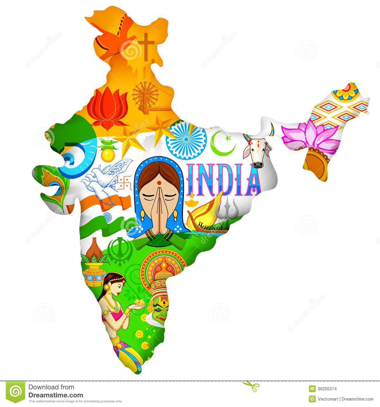 culture-india-illustration-indian-map-showing-36200374