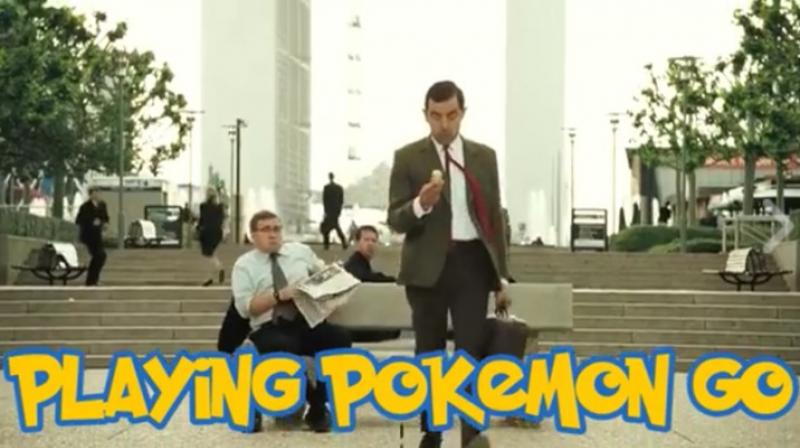 Mr Bean Catches The Pokemon Go Fever Too!