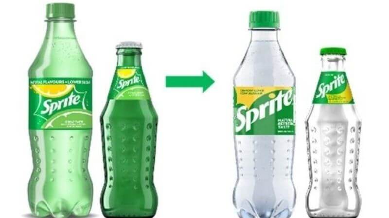 Sprite Greeen Bottle To White Bottle