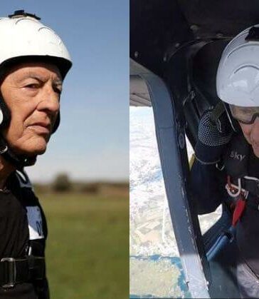 Man Competes in Skydiving at 88