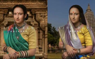 Mona Lisa From Different Cities, States Of India