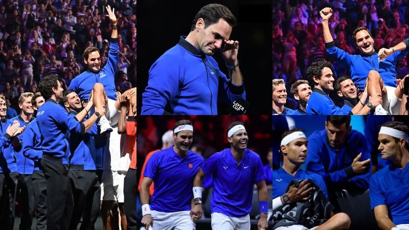Roger Federer Farewell Rafael Nadal Novak Djokovic