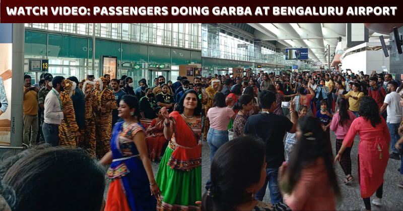 Garba at Bengaluru Airport Video