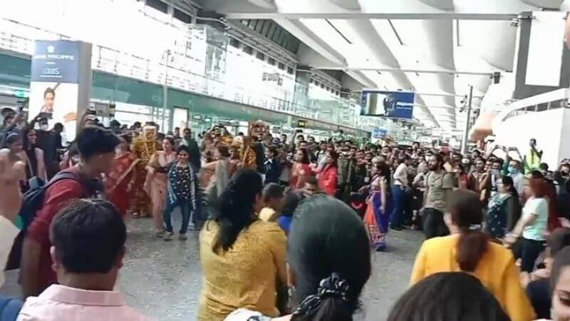 Garba at Bengaluru Airport