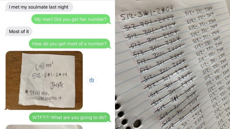 Girl Gives Her Number To A Guy