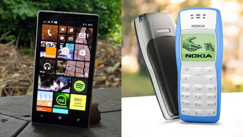 Nokia 1100 vs Windows Phone