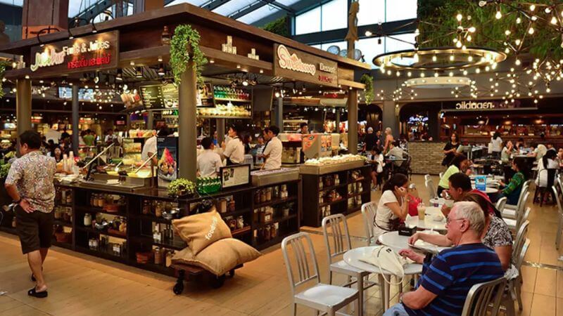 Inside Food Court Shopping Mall India