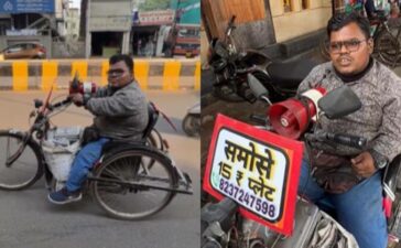 Specially-Abled Nagpur Man Selling Samosas