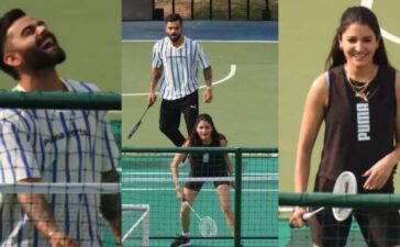 Virat Kohli Anushka Sharma Badminton