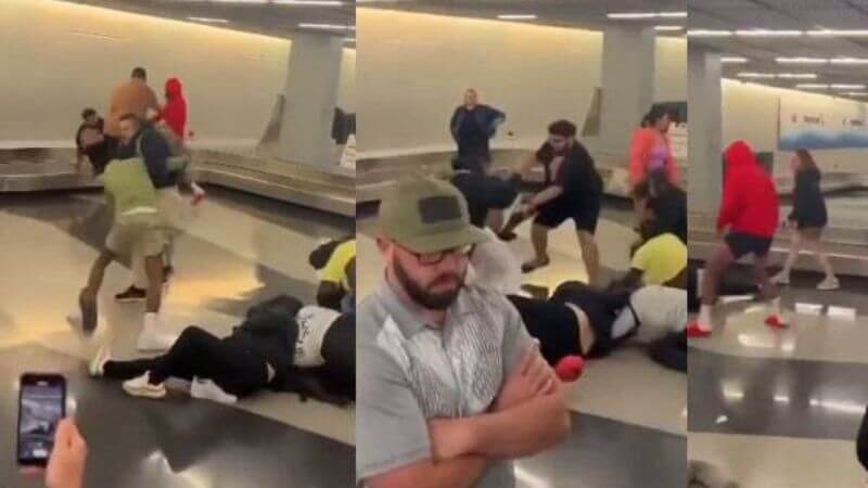 Chicago Airport Fight Footage