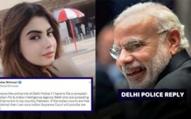 Delhi Police Savage Reply To A Pakistani Actress