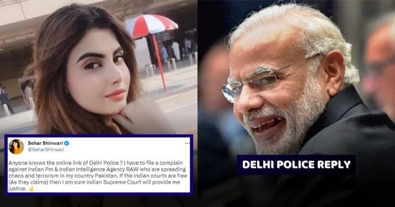 Delhi Police Savage Reply To A Pakistani Actress