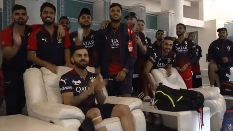 RCB Virat Kohli Dressing Room Video