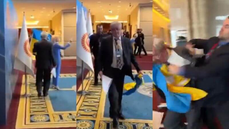 Ukraine MP Punches Russian Official