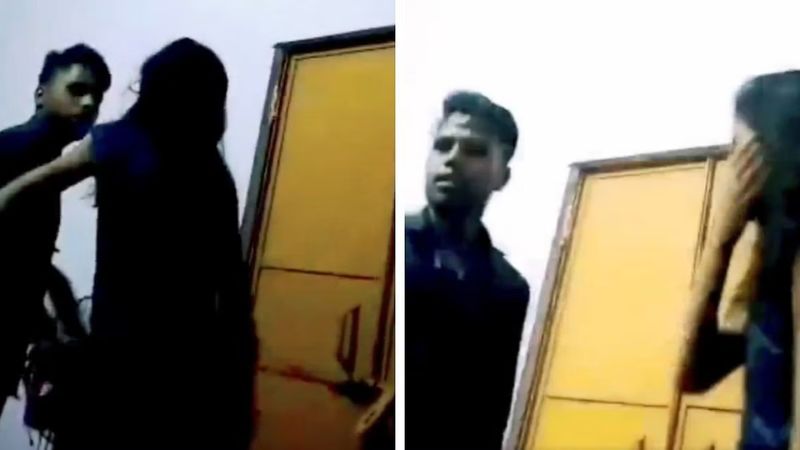 A UP Girl Gets Slapped And Thrashed By Belt