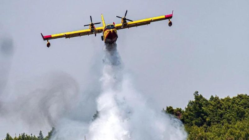Firefighting Plane Crashes In Greece