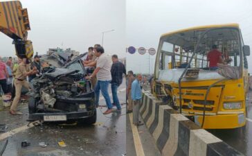 Ghaziabad Bus Accident Delhi Meerut Expressway