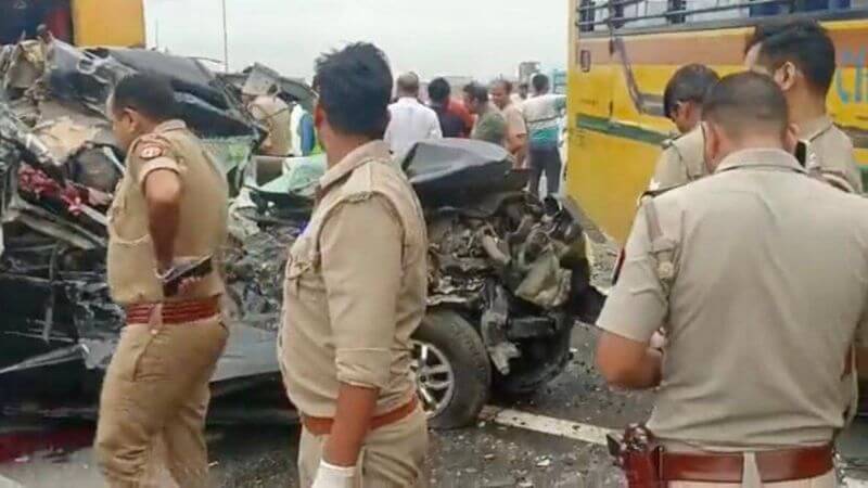Ghaziabad School Bus Accident Footage