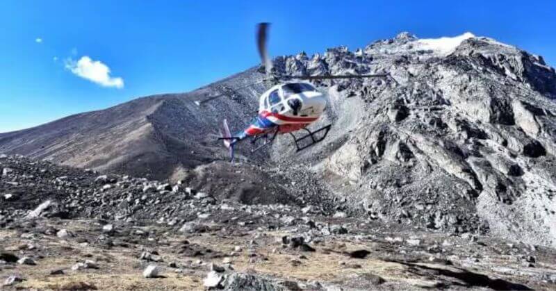 Helicopter Crash Near Mount Everest Nepal