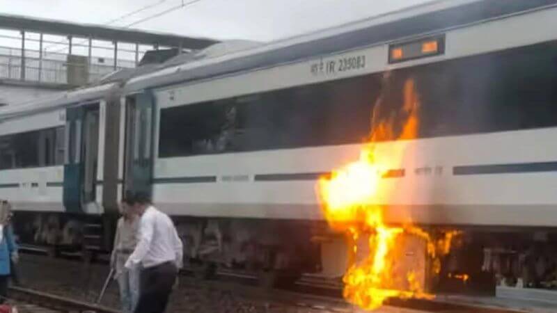 Vande Bharat Train Catches Fire
