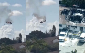 Fire Rescue Helicopter Crashes Florida