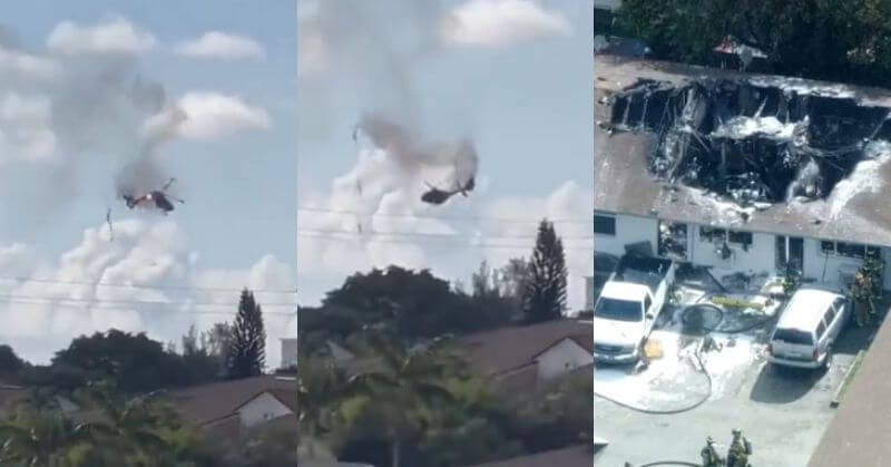 Fire Rescue Helicopter Crashes Florida