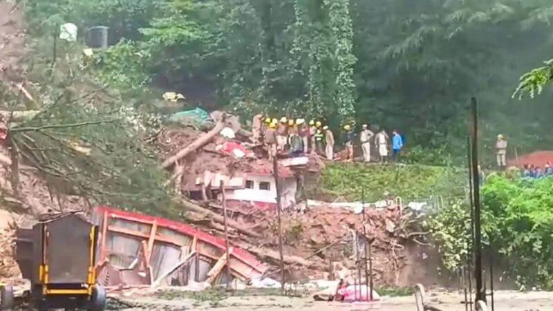 Shiv Temple Collapses In Shimla