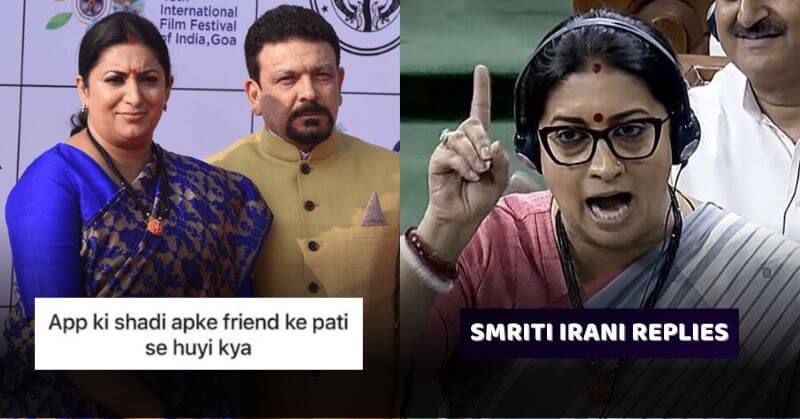 Smriti Irani Sassy Reply Troll