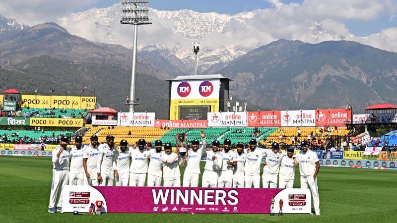 Team India Win England 4-1 Series Dharamsala