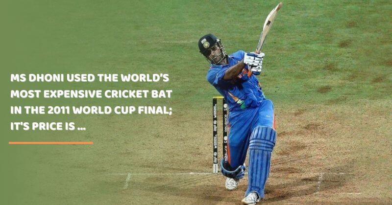 World's most expensive cricket bat