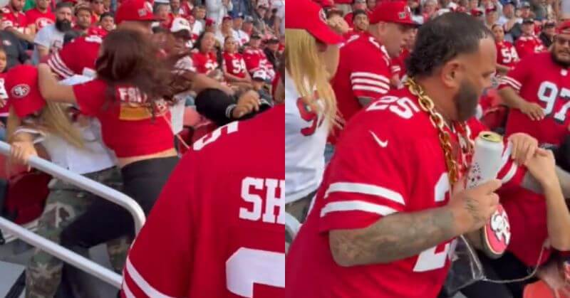 49ers Fans Fight During Giant Game