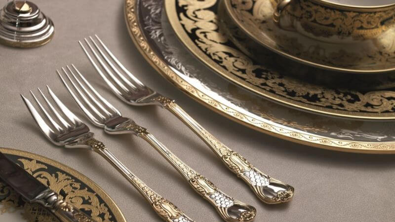 Gold Silver Cutlery Set