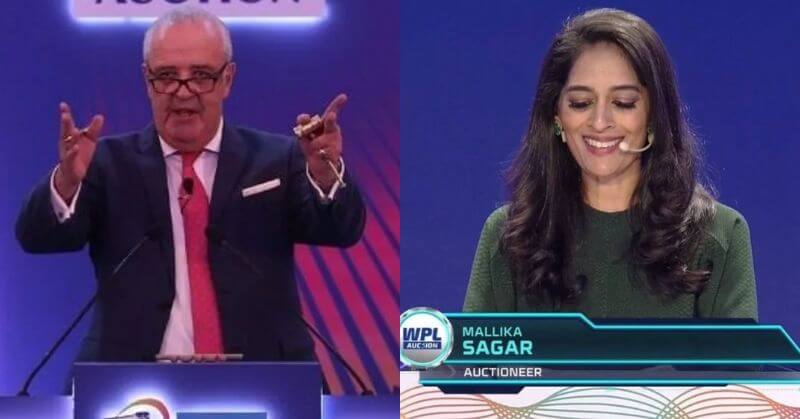 Hugh Edmeades Mallika Sagar IPL 2024 Auctioneer