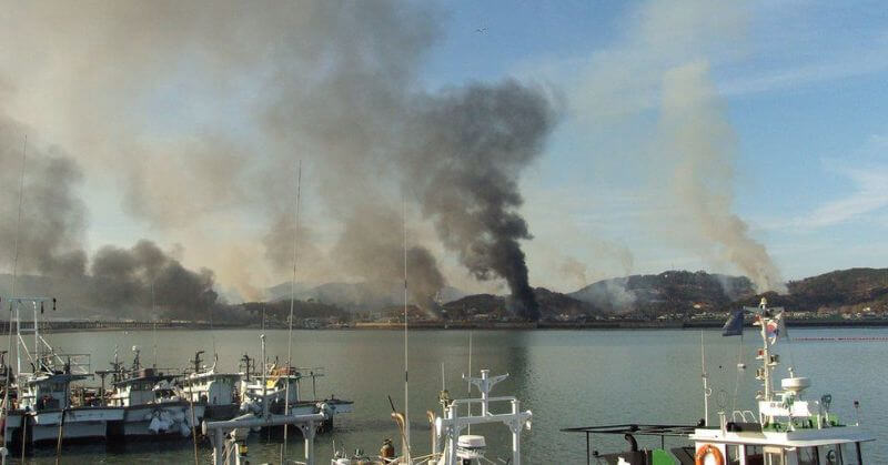 North Korea Fire Artillery South Korea