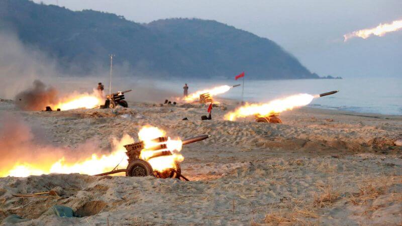 North Korea Fire Artillery