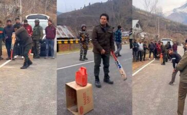 Sachin Tendulkar Playing Gully Cricket Gulmarg Kashmir