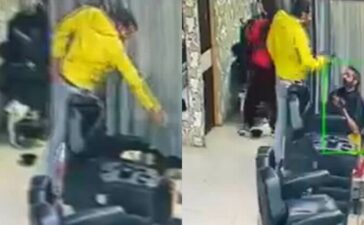 Two People Shot Died In Delhi Salon CCTV Footage