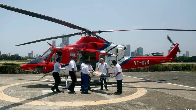 India's First Red Helicopter