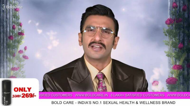 Ranveer Singh In Bold Care Ad