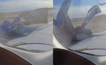 Southwest Airline Boeing Jet Engine Cover Falls Off