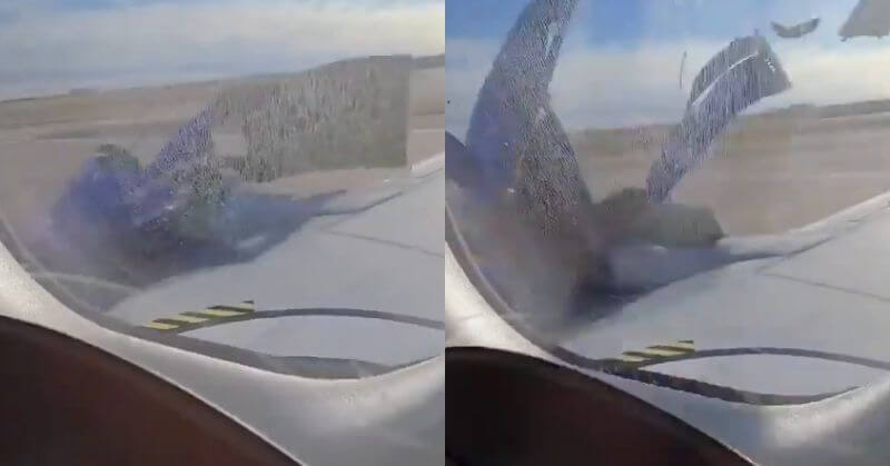 Southwest Airline Boeing Jet Engine Cover Falls Off