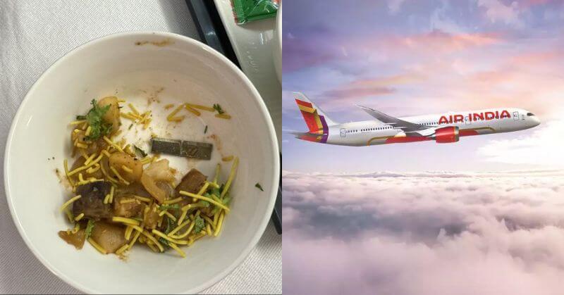 Air India Passenger Finds Metal Blade In On-Flight Meal