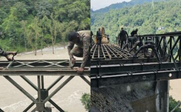 Indian Army Build Bridge Sikkim