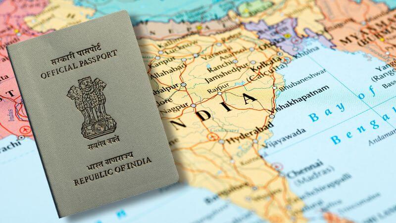White Color Passport India